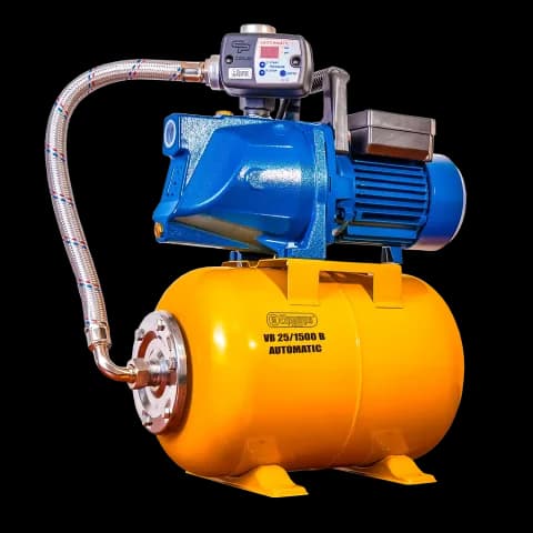 VB 25/1500 B Automatic Domestic waterwork, with INOX steel impeller, 1500 W, 6.300 l/h, 4,8 bar, 25 L