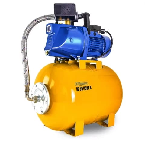 VB 50/1500 B Domestic waterwork, with INOX steel impeller, 1500 W, 6.300 l/h, 4,8 bar, 50 L