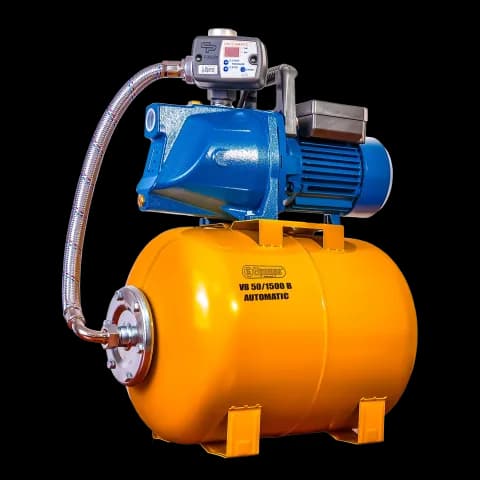 VB 50/1500 B Automatic Domestic waterwork, with INOX steel impeller, 1500 W, 6.300 l/h, 4,8 bar, 50 L